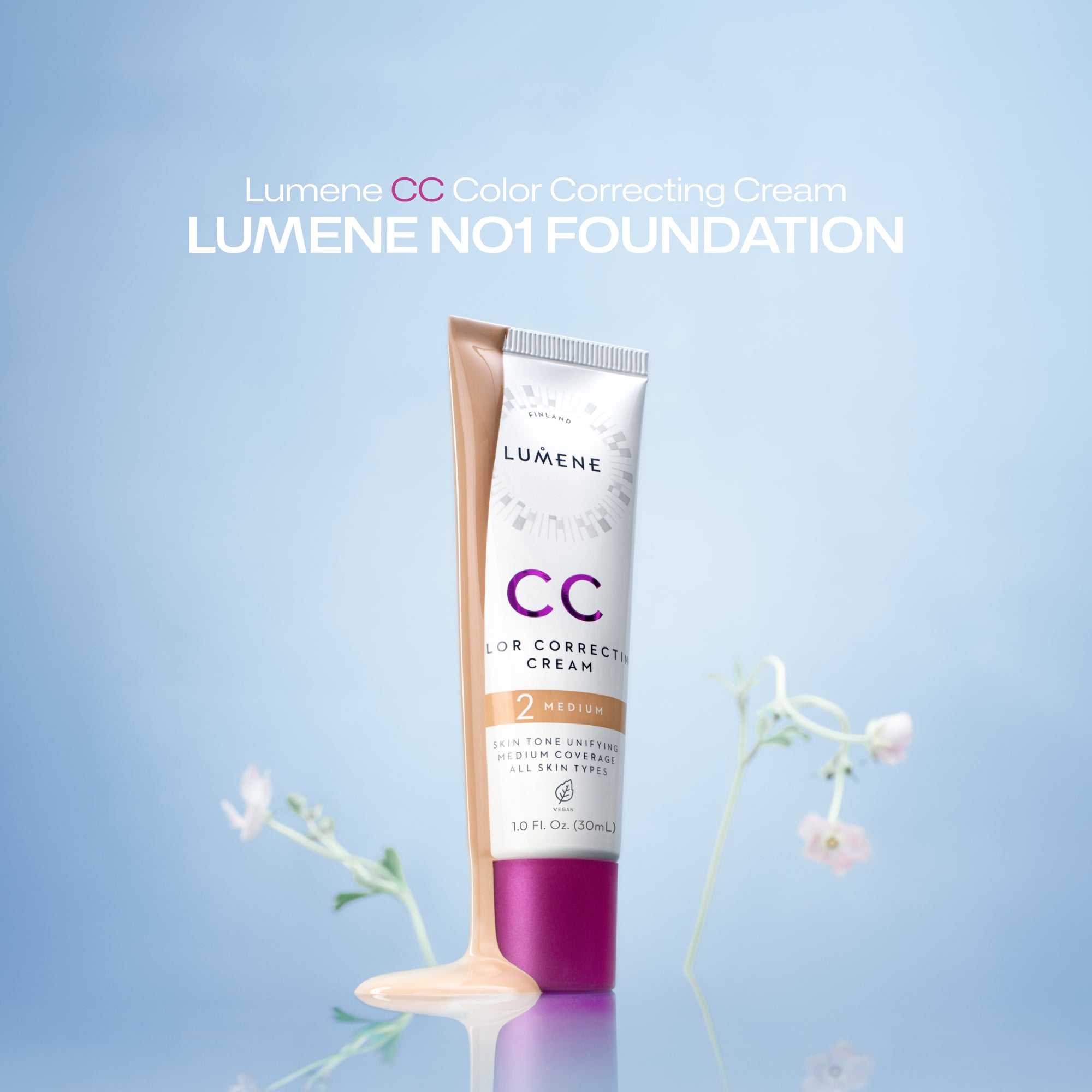 CC Color Correcting Cream Fluid Foundation for Flawless Skin