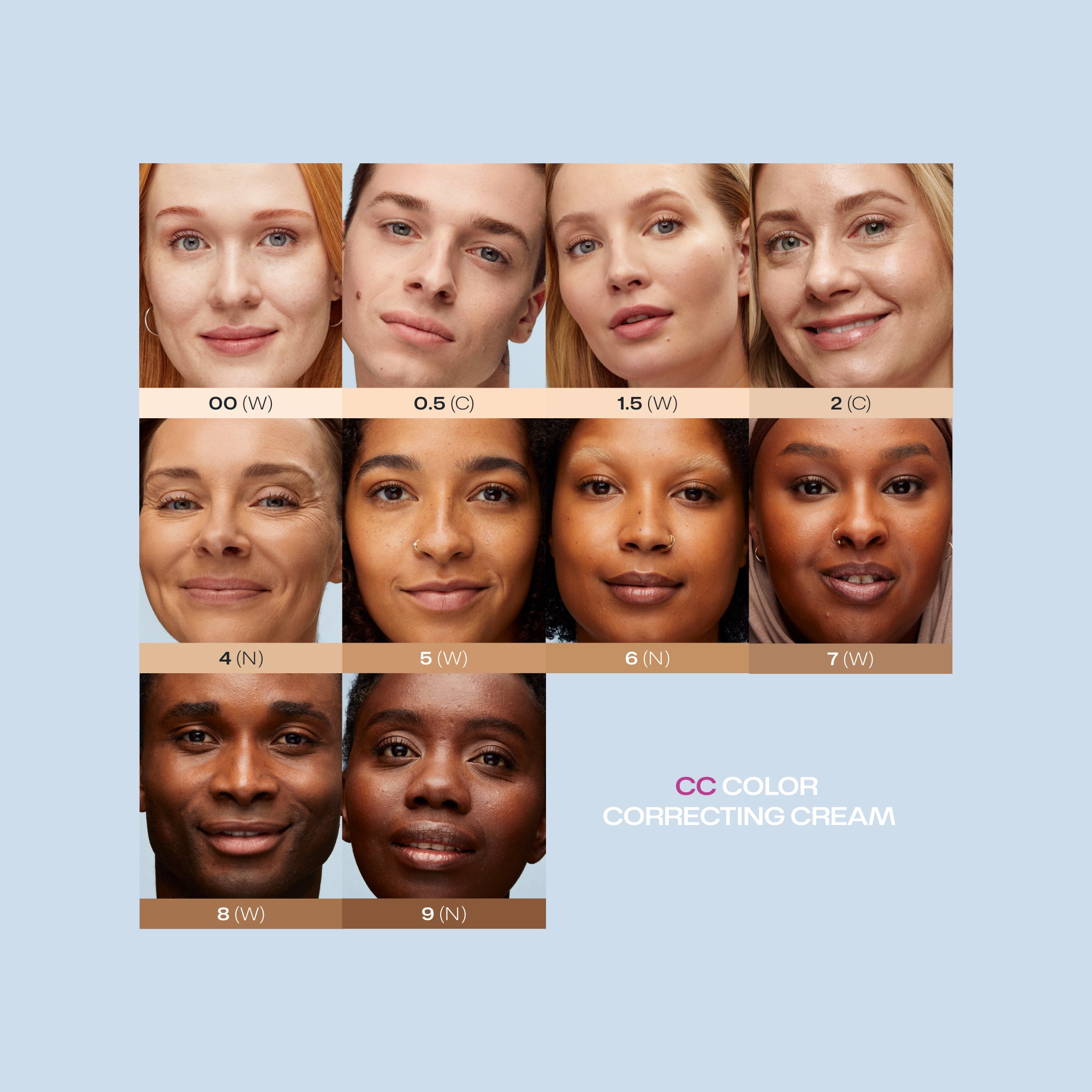 CC Color Correcting Cream Fluid Foundation for Flawless Skin